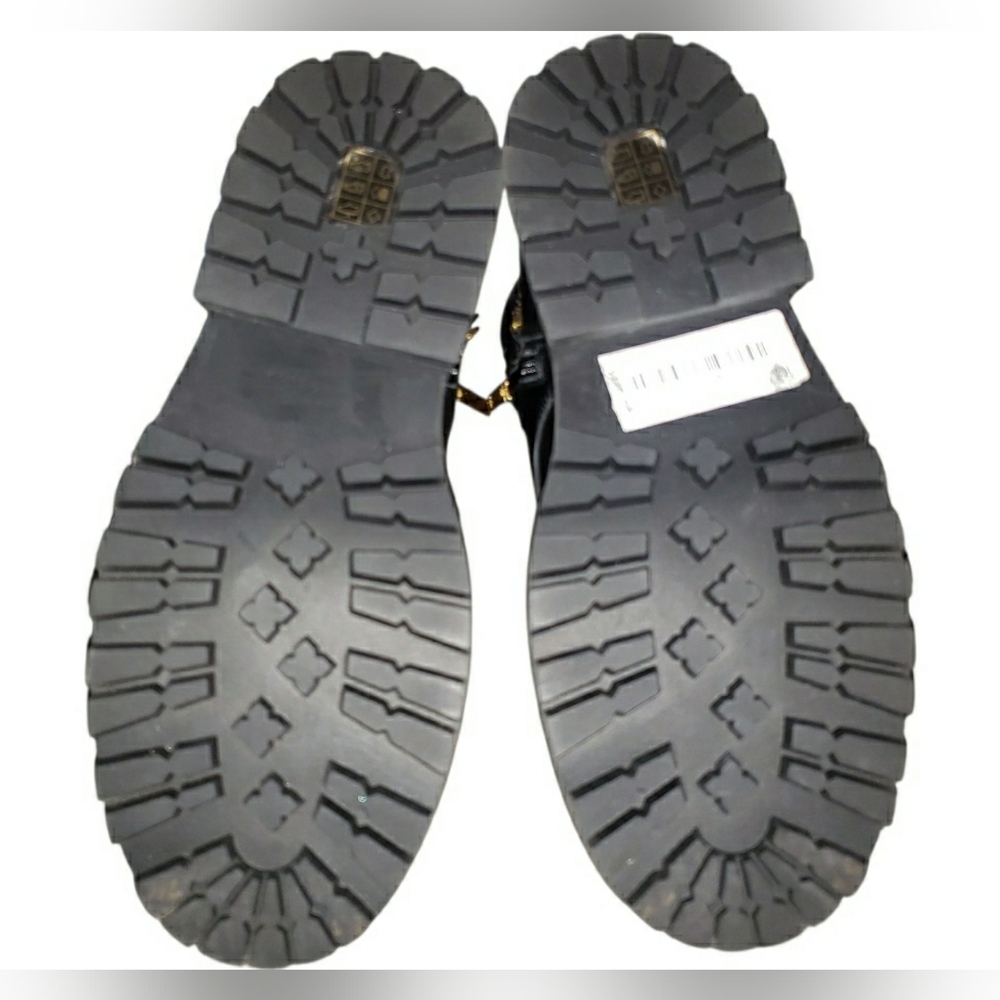 Kurt Geiger Combat Grunge Whimsigoth Black Leather Ankle Boot 6.5 (36.5) New - Picture 10 of 13